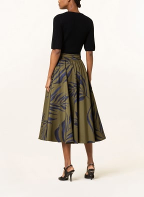 IRIS von ARNIM Skirt TAHIRA with silk, Color: GREEN/ DARK BLUE (Image 1)