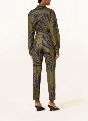 IRIS von ARNIM Pants BERNA with silk, Color: GREEN/ DARK BLUE (Image 1)