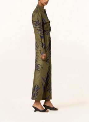 IRIS von ARNIM Pants BERNA with silk, Color: GREEN/ DARK BLUE (Image 1)