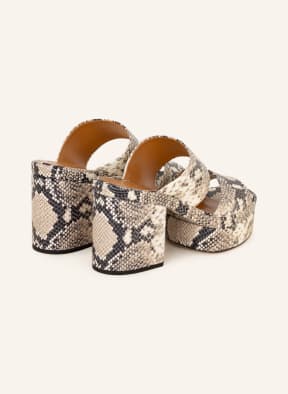 Chloé Mules ODINA, Color: BEIGE/ BLACK/ WHITE (Image 1)
