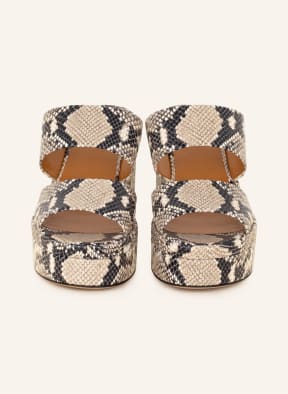Chloé Mules ODINA, Color: BEIGE/ BLACK/ WHITE (Image 1)
