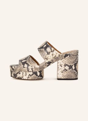 Chloé Mules ODINA, Color: BEIGE/ BLACK/ WHITE (Image 1)