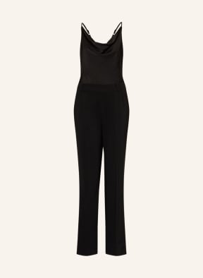V by Vera Mont Jumpsuit im Materialmix , Farbe: SCHWARZ (Bild 1)