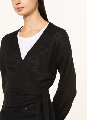 V by Vera Mont Knit cardigan, Color: BLACK (Image 1)