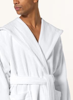 en VOGUE Unisex bathrobe with hood , Color: WHITE (Image 1)
