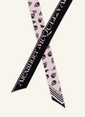 Alexander McQUEEN Silk scarf, Color: 1072 BLACK/PINK (Image 1)