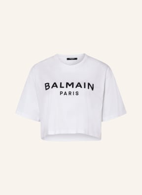 BALMAIN Cropped shirt, Color: WHITE (Image 1)
