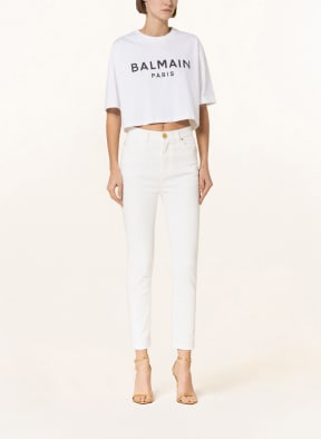 BALMAIN Cropped shirt, Color: WHITE (Image 1)