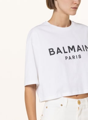 BALMAIN Cropped shirt, Color: WHITE (Image 1)