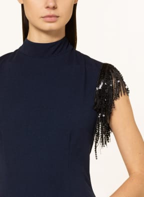 Ana Alcazar Kleid mit Pailletten , Farbe: BLAU/ SCHWARZ (Bild 1)