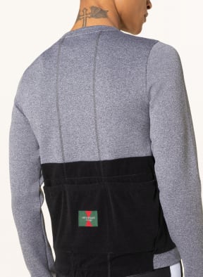 CAFÉ DU CYCLISTE Long sleeve shirt ANGELE, Color: GRAY/ BLACK (Image 1)