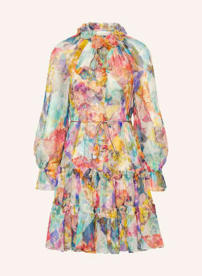 ZIMMERMANN Seidenkleid HIGH TIDE , Farbe: ROSA/ HELLGRÜN/ DUNKELGELB (Bild 1)