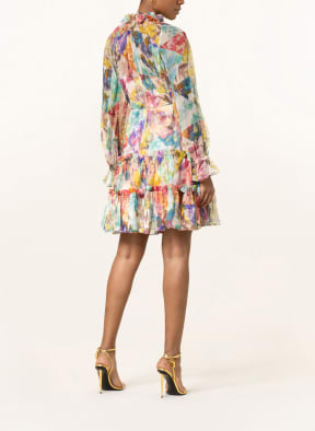 ZIMMERMANN Seidenkleid HIGH TIDE , Farbe: ROSA/ HELLGRÜN/ DUNKELGELB (Bild 1)