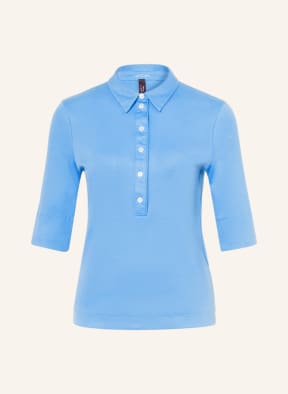 MARC CAIN Jersey-Poloshirt , Farbe: 360 azure (Bild 1)