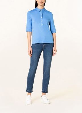 MARC CAIN Jersey-Poloshirt , Farbe: 360 azure (Bild 1)