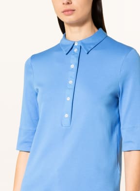 MARC CAIN Jersey-Poloshirt , Farbe: 360 azure (Bild 1)