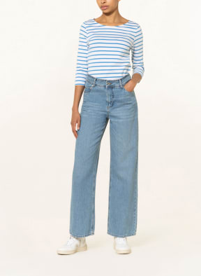 darling harbour Shirt mit 3/4-Arm , Farbe: WEISS/ HELLBLAU (Bild 1)