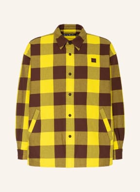 Acne Studios Overshirt, Color: BROWN/ YELLOW (Image 1)