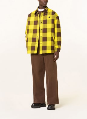 Acne Studios Overshirt, Color: BROWN/ YELLOW (Image 1)