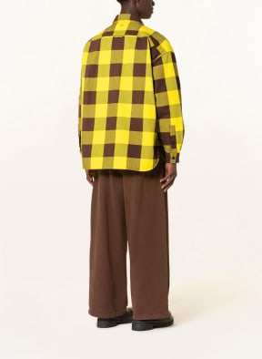 Acne Studios Overshirt, Color: BROWN/ YELLOW (Image 1)