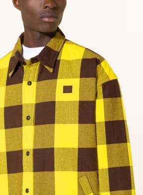 Acne Studios Overshirt, Color: BROWN/ YELLOW (Image 1)