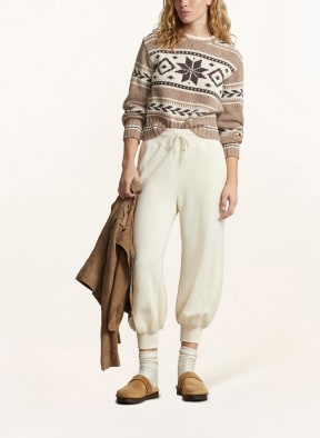 POLO RALPH LAUREN Sweater, Color: BEIGE/ WHITE/ DARK BROWN (Image 1)