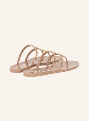 VALENTINO GARAVANI Flip flops ROCKSTUD , Color: BEIGE (Image 1)