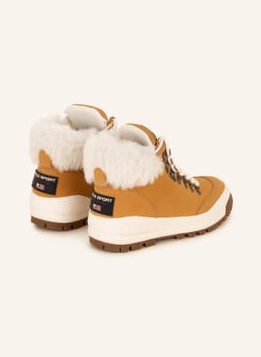 POLO RALPH LAUREN Hightop-Sneaker mit Echtfell, Farbe: HELLBRAUN (Bild 1)