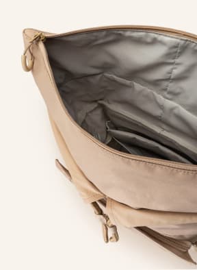pinqponq Backpack BLOK MEDIUM with laptop compartment, Color: LIGHT BROWN (Image 1)
