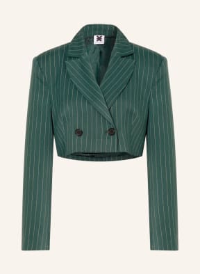 KARO KAUER Cropped-Blazer , Farbe: GRÜN/ ECRU (Bild 1)