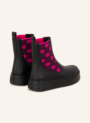 GUCCI boots , Color: BLACK/ NEON PINK (Image 1)