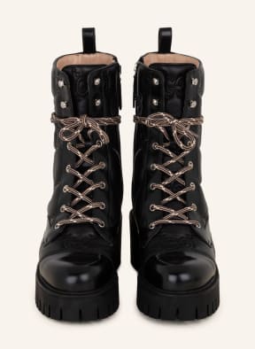 GUCCI Lace-up boots, Color: 1000 NERO/NERO/NERO (Image 1)