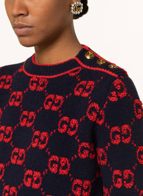 Red and black gucci sweater 2025