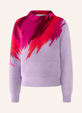 oui Sweater , Color: LIGHT PURPLE/ RED (Image 1)