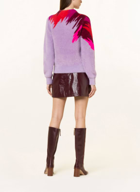 oui Sweater , Color: LIGHT PURPLE/ RED (Image 1)