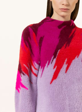 oui Sweater , Color: LIGHT PURPLE/ RED (Image 1)