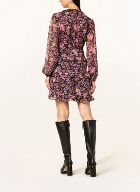 NEO NOIR Kleid VIDDI mit Rüschen, Farbe: HELLROT/ ALTROSA/ SCHWARZ (Bild 1)