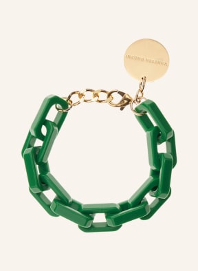 VANESSA BARONI Armband TANK BRACELET , Farbe: GRÜN/ GOLD (Bild 1)