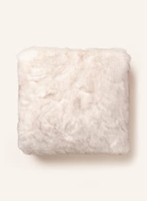 Star Home Faux fur decorative cushion, Color: CREAM/ LIGHT GRAY (Image 1)