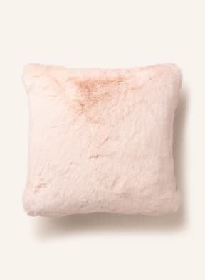 Star Home Faux fur decorative cushion, Color: LIGHT PINK/ GRAY (Image 1)