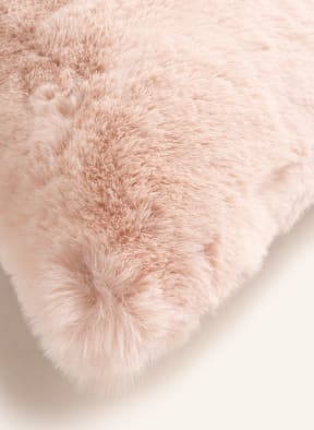 Star Home Faux fur decorative cushion, Color: LIGHT PINK/ GRAY (Image 1)