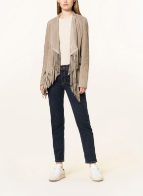 SCHYIA Lederjacke HEDI, Farbe: GRAU (Bild 1)