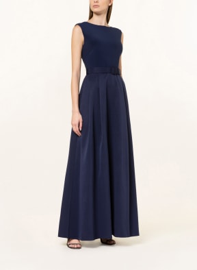 LAUREN RALPH LAUREN Abendkleid NOELLA im Materialmix , Farbe: DUNKELBLAU (Bild 1)