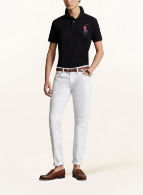 POLO RALPH LAUREN Piqué-Poloshirt Custom Slim Fit, Farbe: SCHWARZ (Bild 1)