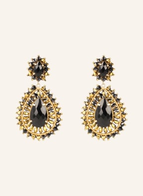 LOTT.gioielli Ohrhänger DOUBLE DROP S, Farbe: SCHWARZ/ GOLD (Bild 1)