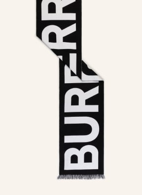 BURBERRY Scarf, Color: BLACK/ LIGHT GRAY (Image 1)