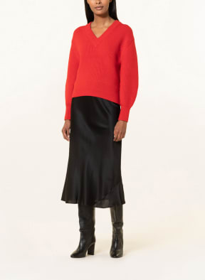 DOROTHEE SCHUMACHER Satin skirt, Color: BLACK (Image 1)