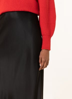 DOROTHEE SCHUMACHER Satin skirt, Color: BLACK (Image 1)
