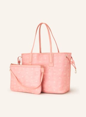 MCM Shopper LIZ VISETOS MEDIUM zum Wenden, Farbe: ROSA/ CREME (Bild 1)