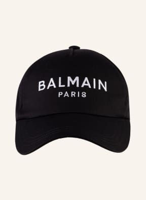 BALMAIN Cap, Color: BLACK/ WHITE (Image 1)